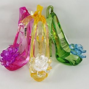 CHRISTMAS Ornaments High Heel Shoes Acrylic 3